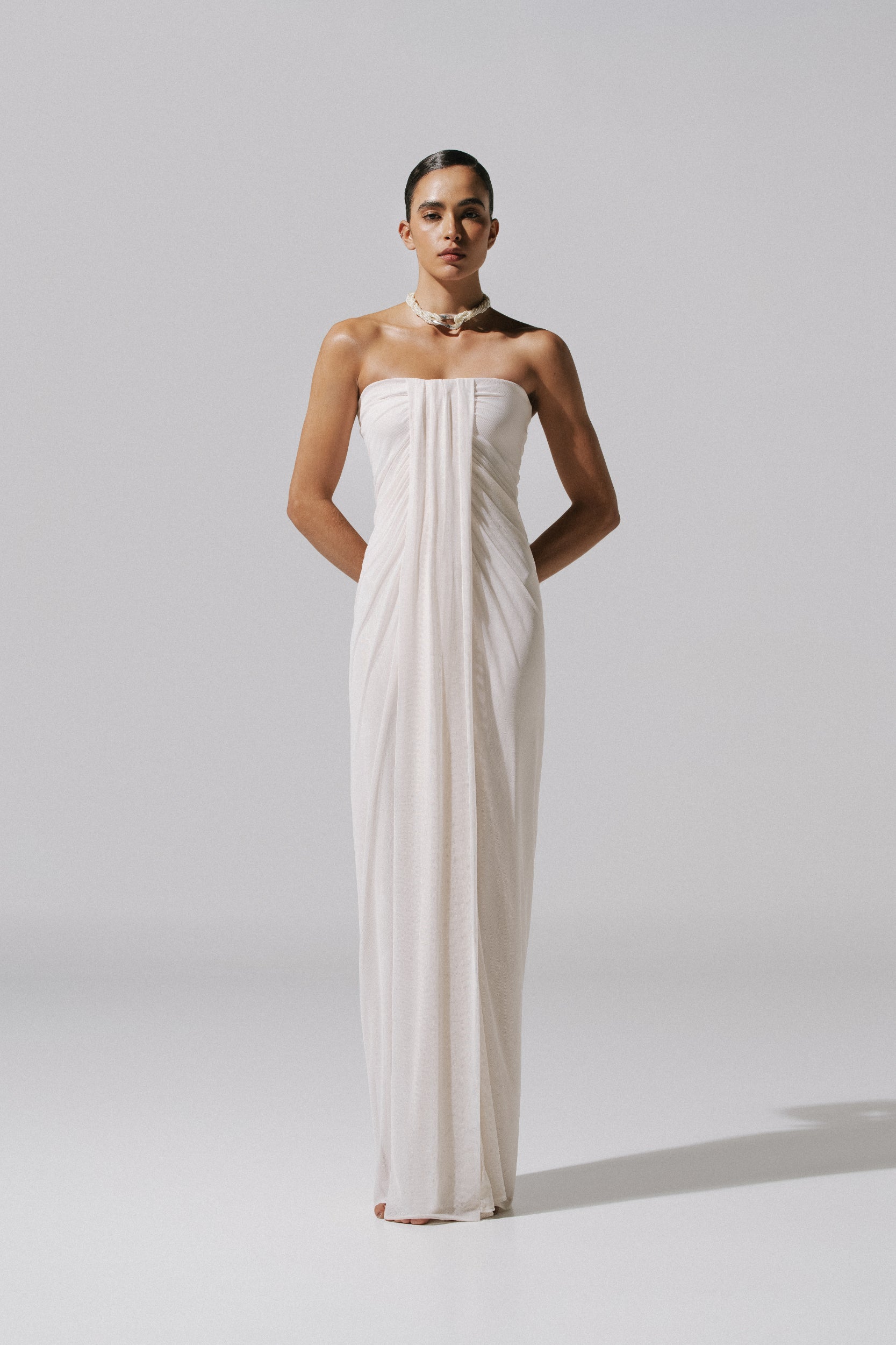 knee length dresses for ladies Sky&Sand — Leena – byFon – Exclusively Hand-Dyed Clothing, Ethically Made main image 1