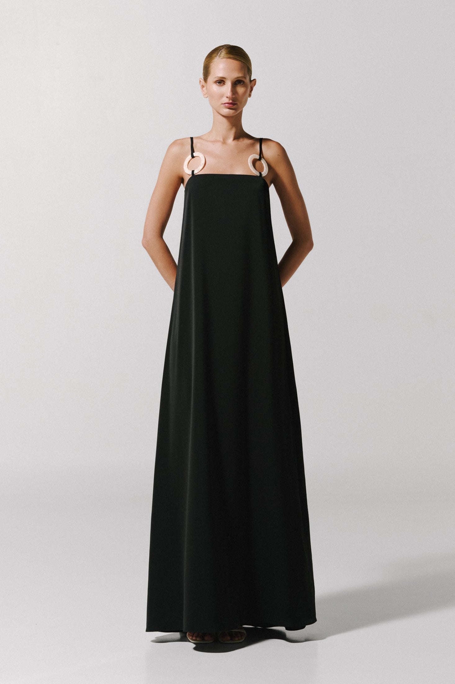 Val Maxi Dress Black in Chiffon