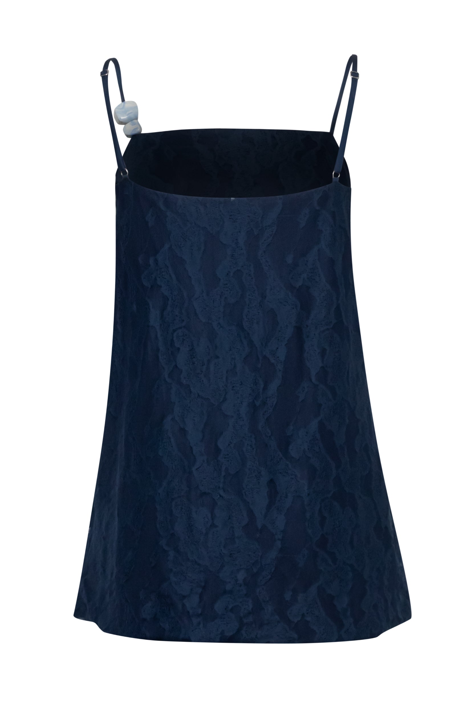 Porto Top by Baobab, side view with Thin straps and Lace texture.
