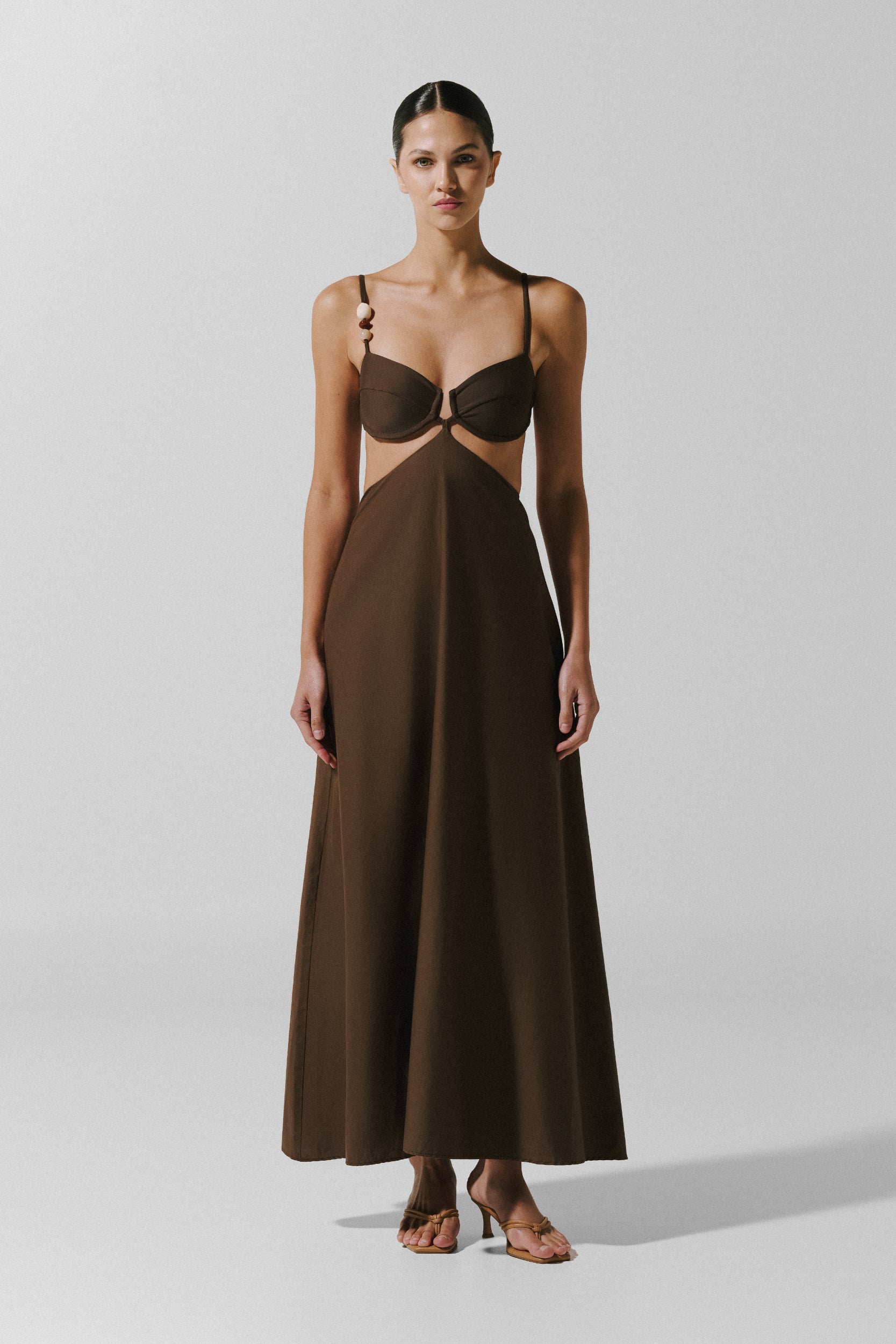 brown maxi dress summer Kalina Maxi Dress