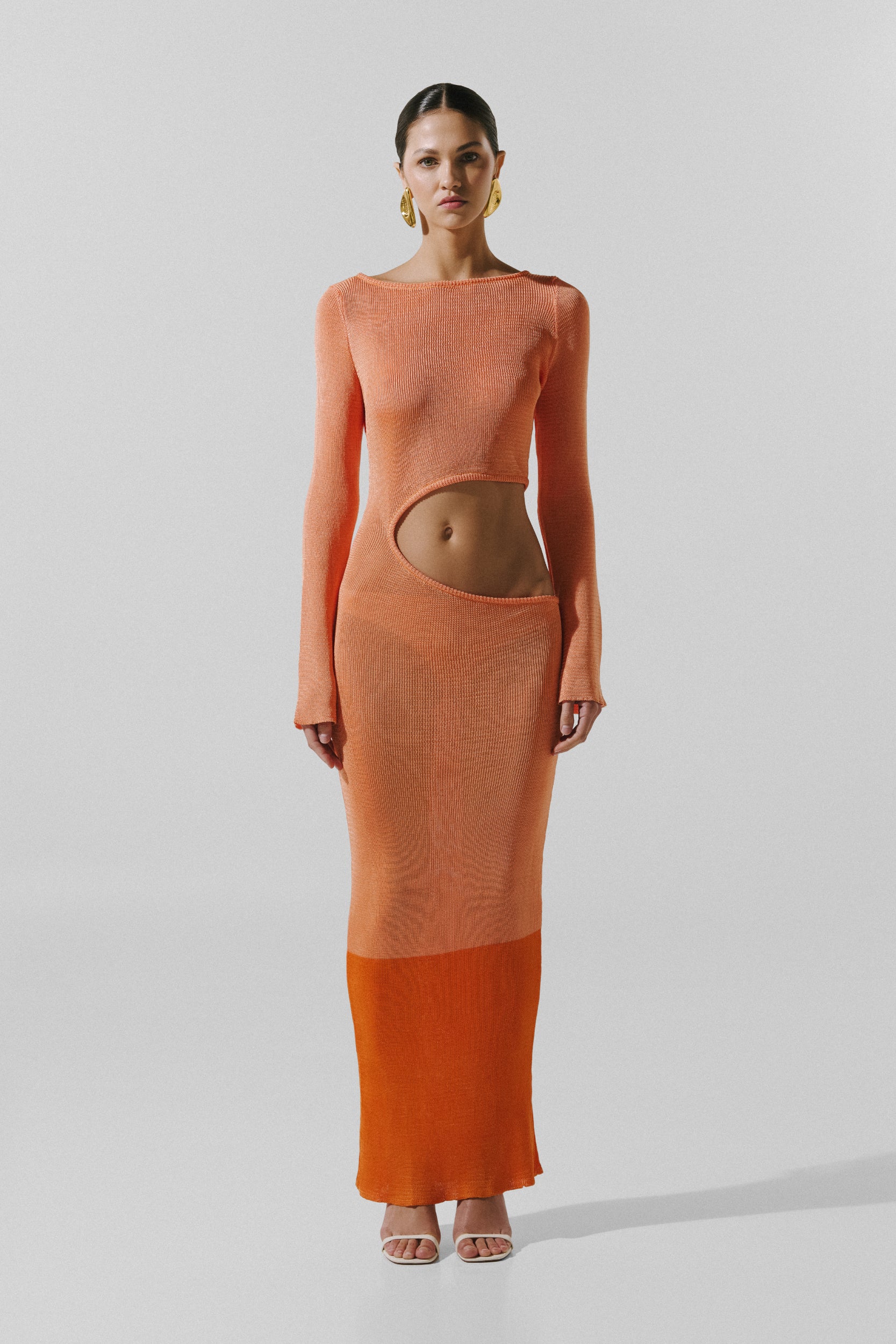 Betsy Maxi Dress in Orange