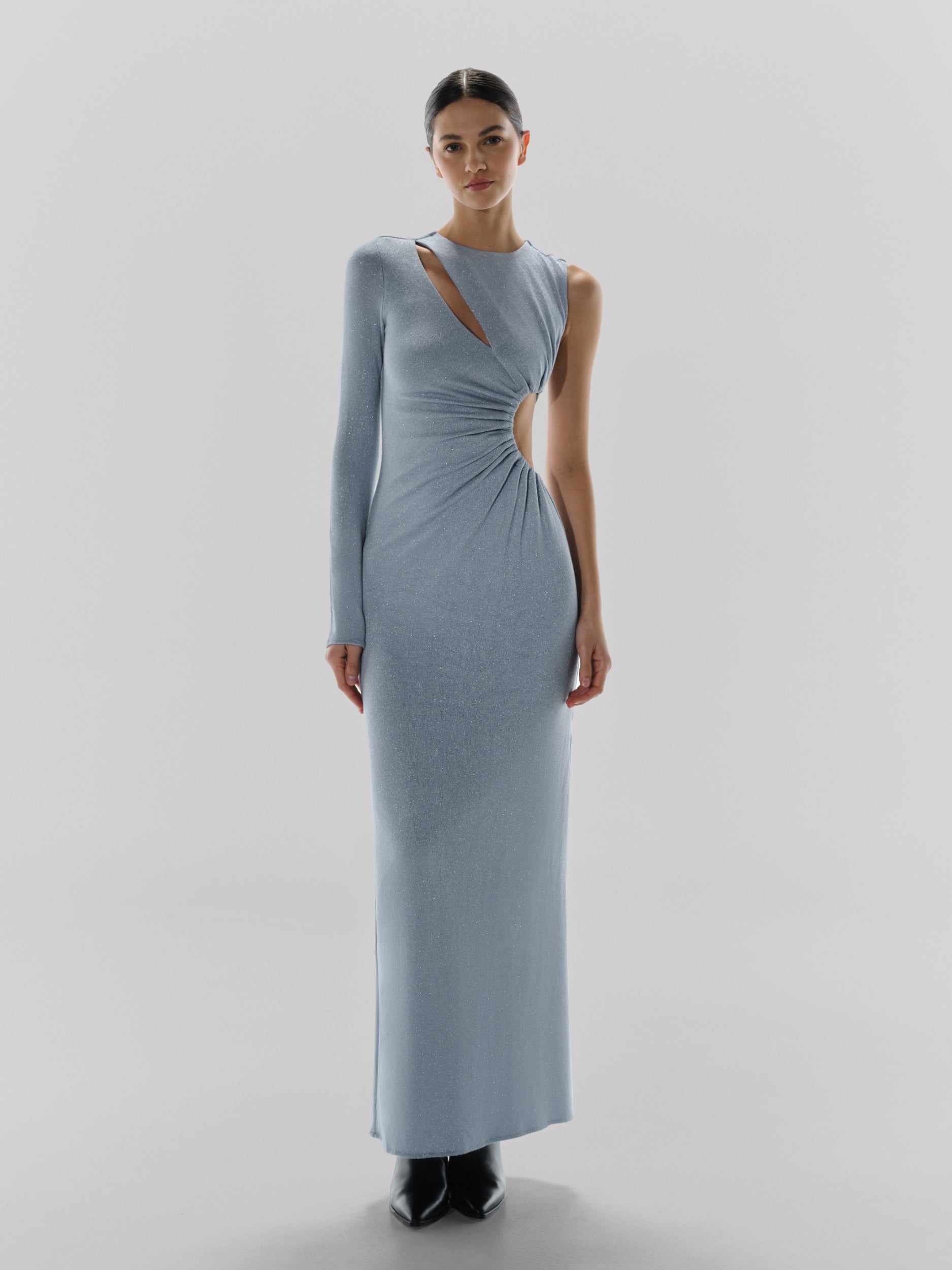 Oli Maxi Dress Blue in Jersey - Resort 25 – INTERNATIONAL BAOBAB