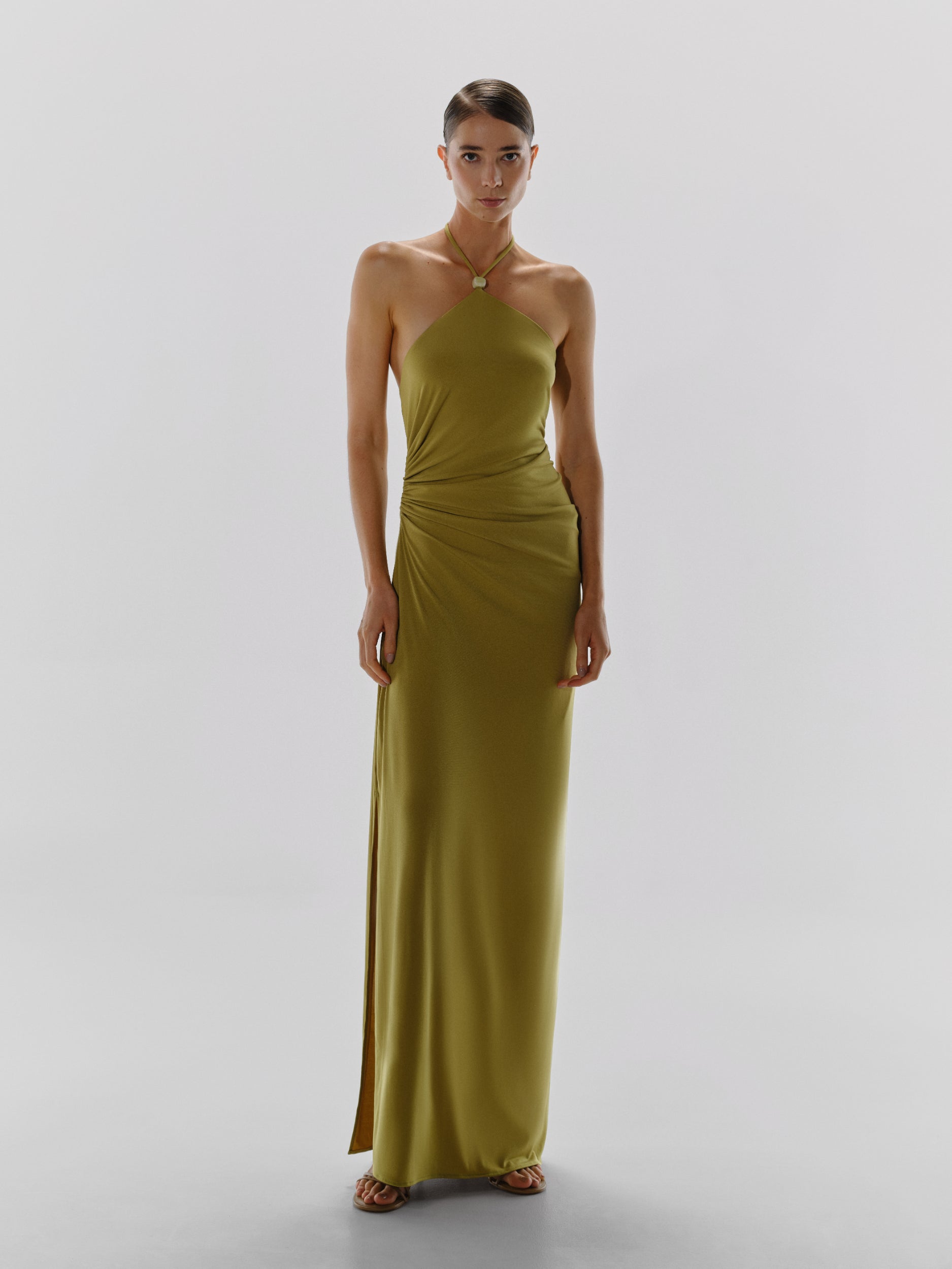baobab blake maxi dress Blake Maxi Dress Green in Jersey