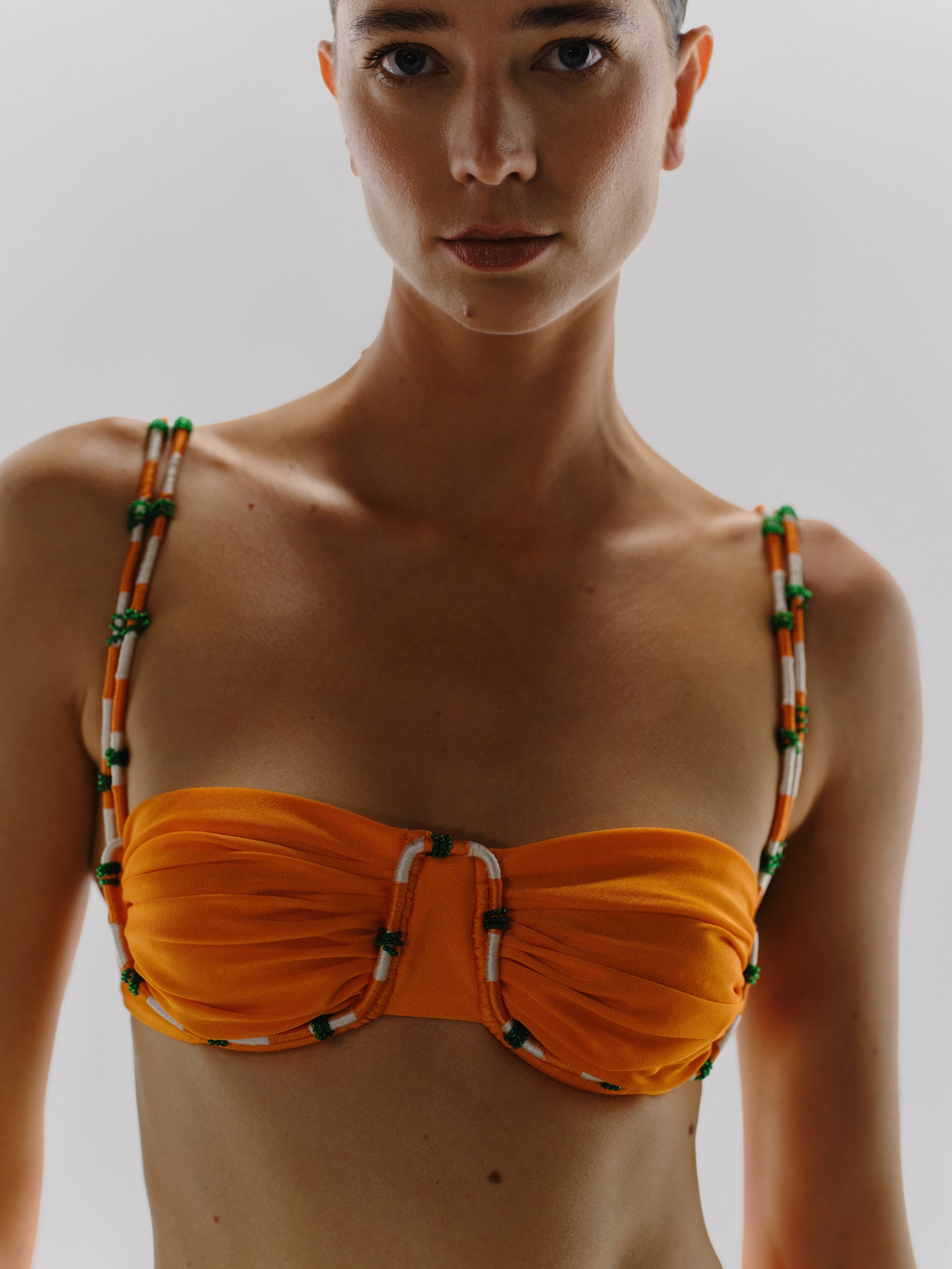 新品未使用　SEASON BIKINI SWIXXZ Grunge Skull Triangle Green Bikini Top | Zumiez