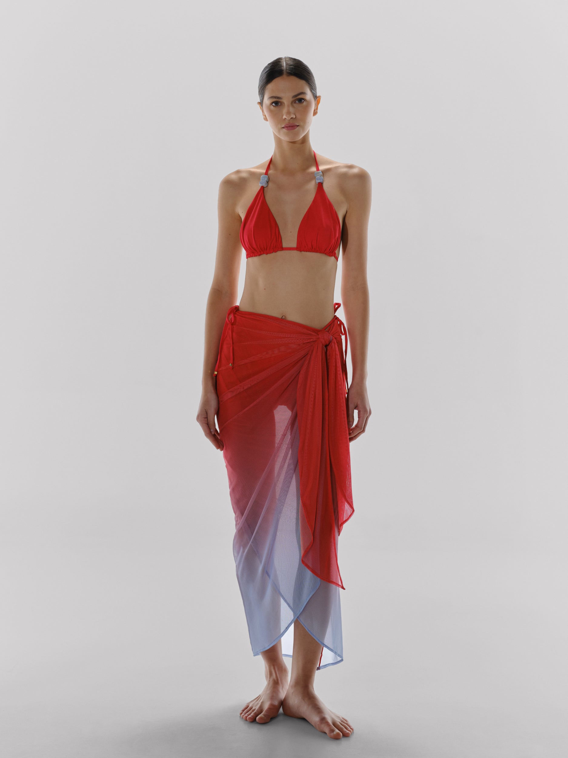 Lea Maxi Pareo Red in Mesh High Summer 25 – INTERNATIONAL BAOBAB