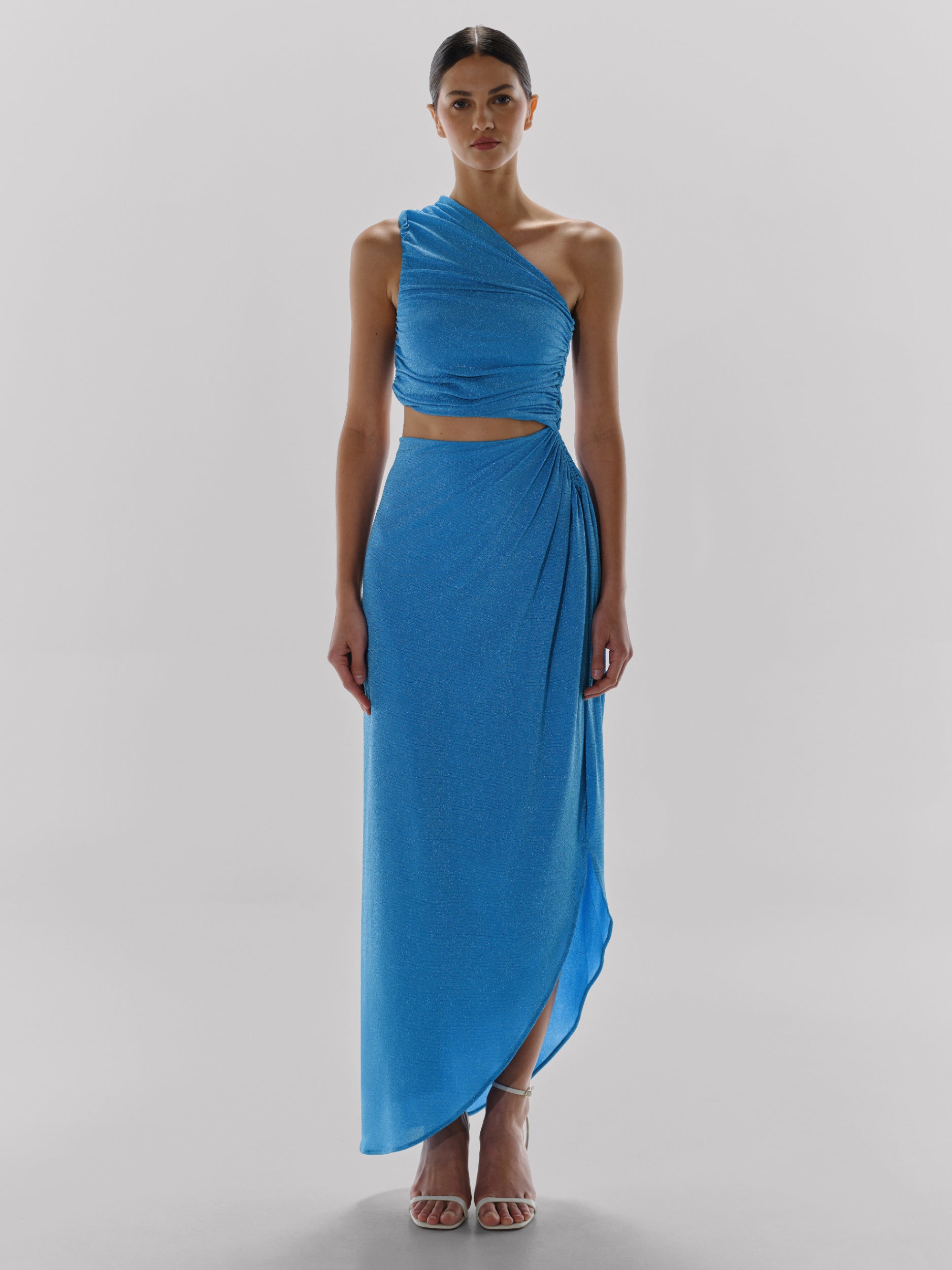 ワンピース Amboise Gathered Flare Dress pearl blue ワンピース Amboise Gathered Flare Dress pearl blue Amboise