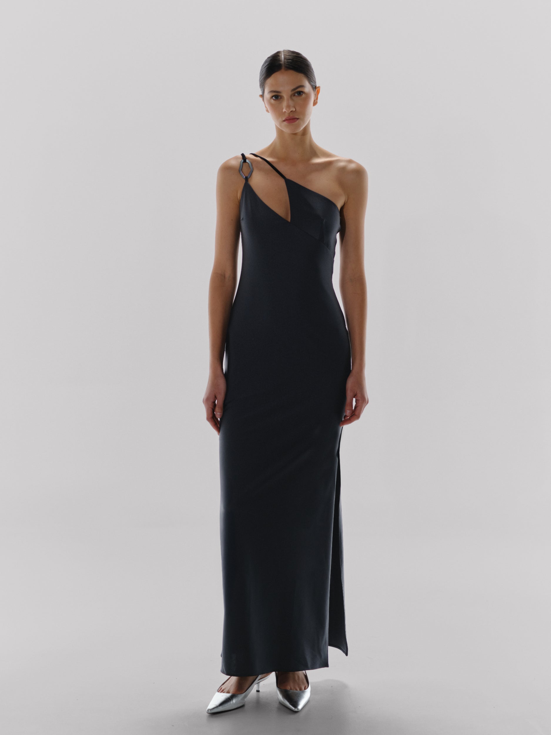 Maca Maxi Dress Black in Lycra - High Summer 24  INTERNATIONAL BAOBAB