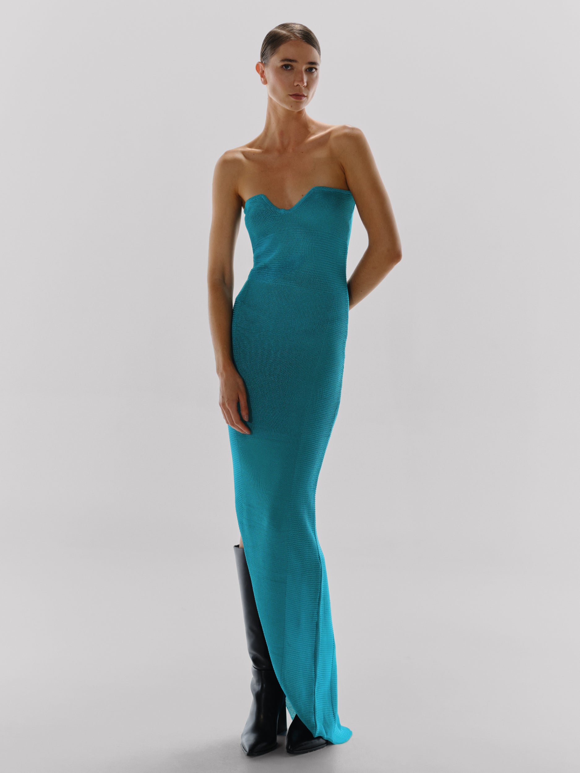Mikaela Midi Dress in Blue
