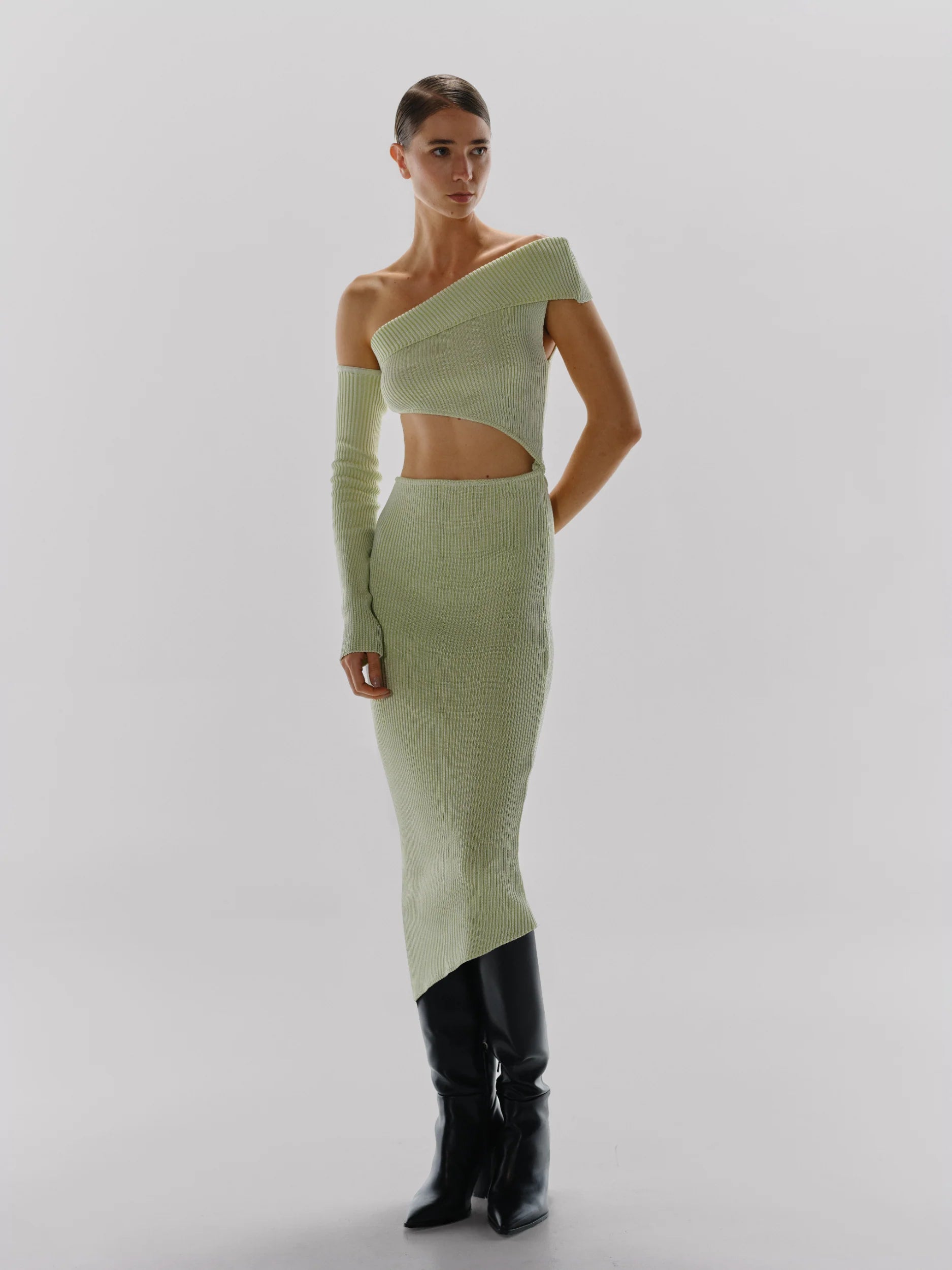 Botanico Midi Dress M / Mantis