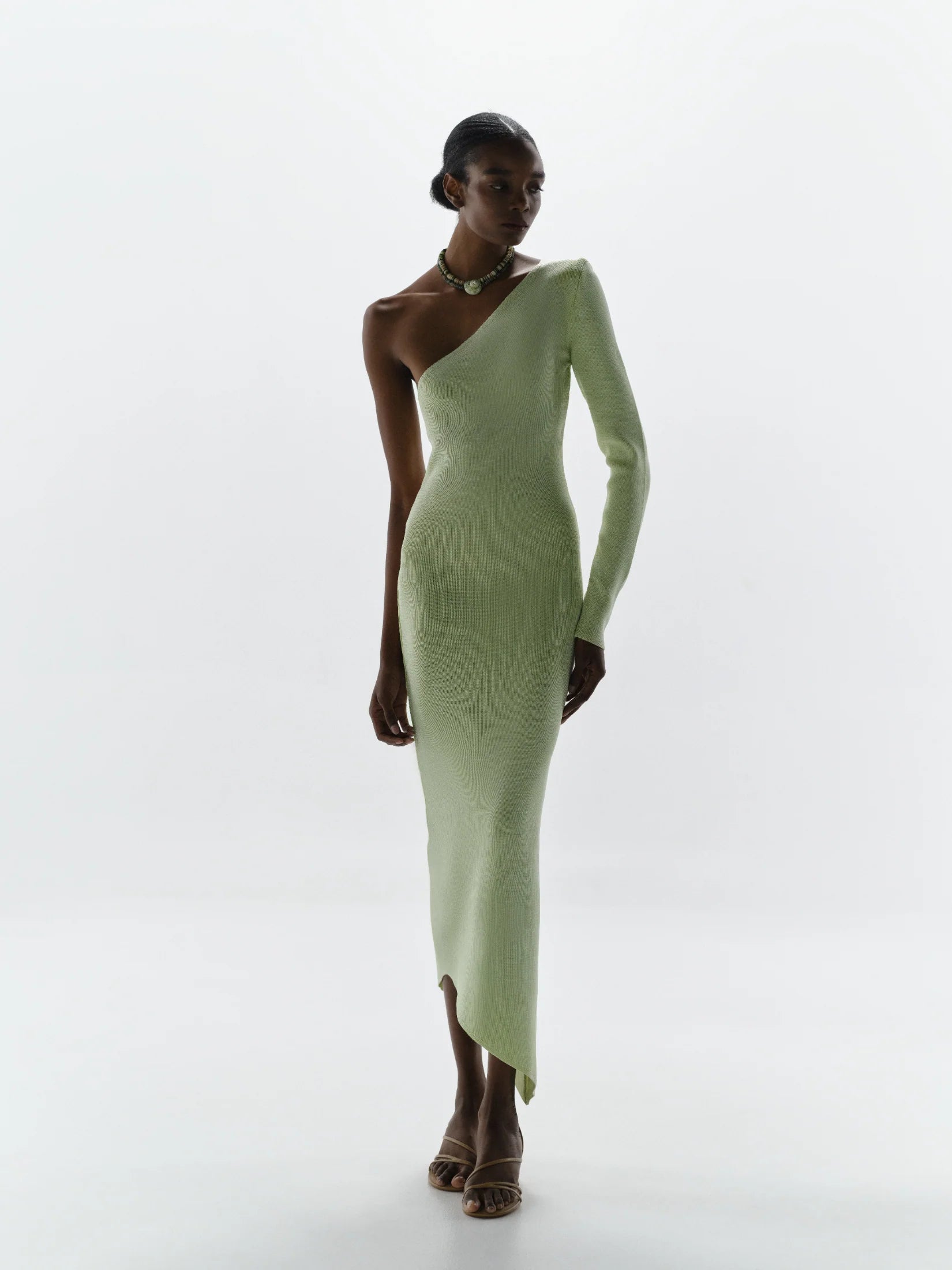 Amaro Midi Dress in Green