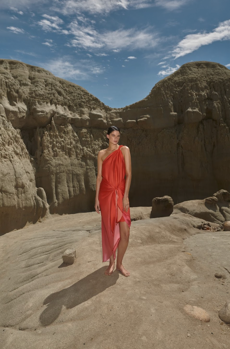 Marea Midi Dress in Pink - Resort 24 – INTERNATIONAL BAOBAB