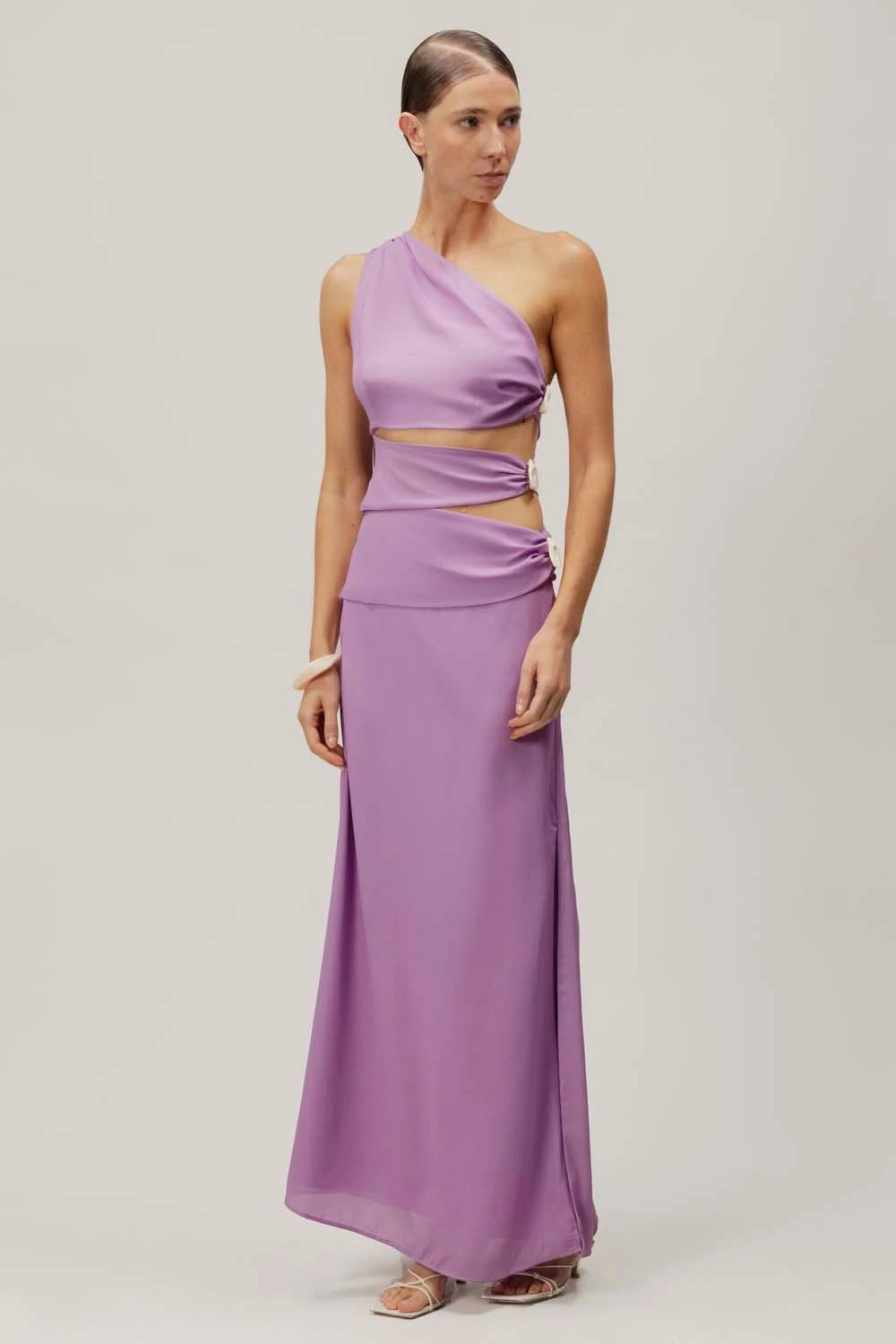 Cassis Maxi Dress Purple in Chiffon - Spring Summer 25 INTERNATIONAL BAOBAB Cassis Maxi Dress Purple in Chiffon - Spring Summer 25 INTERNATIONAL BAOBAB