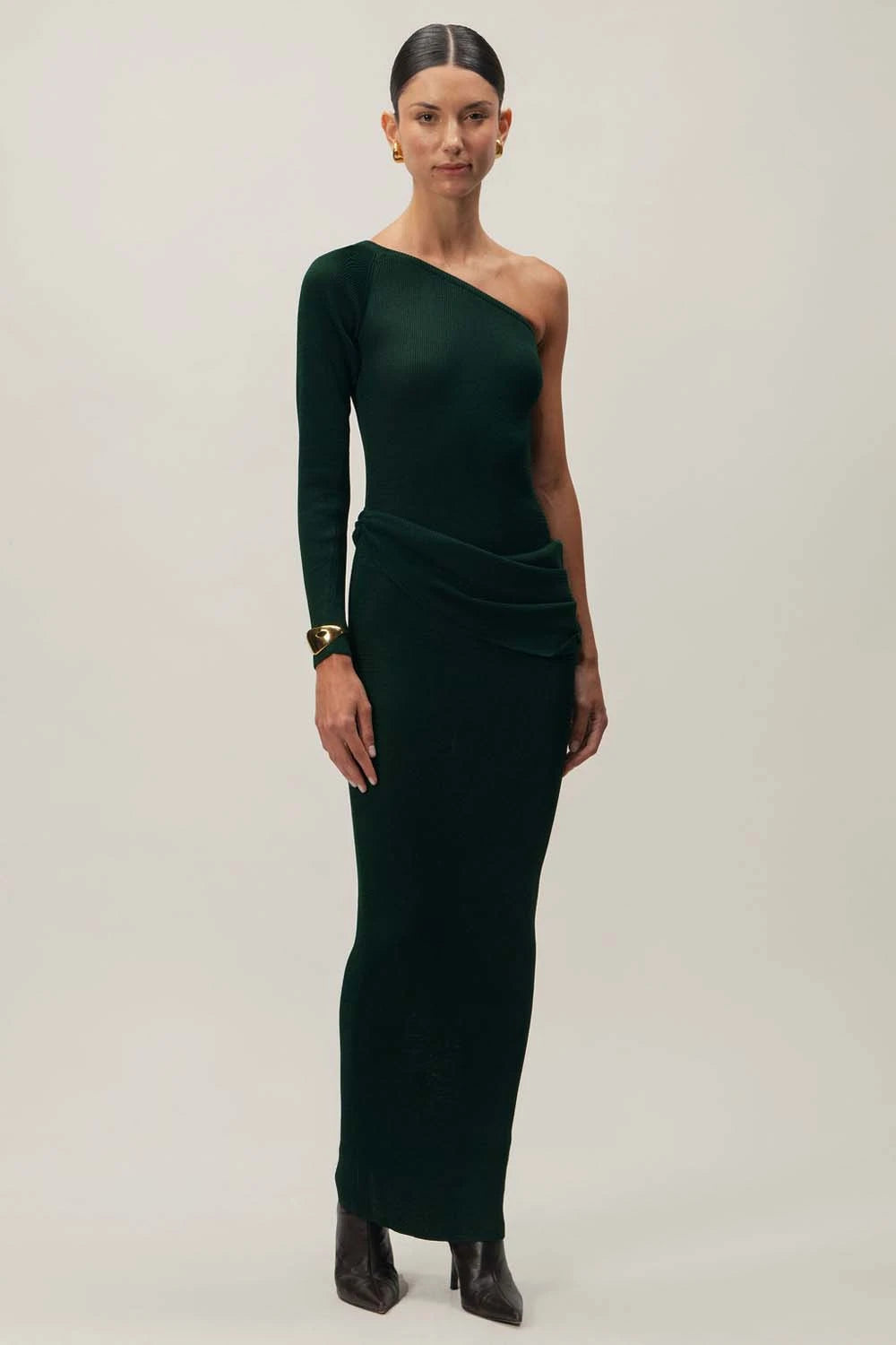 ワンピース BAU by Bride And You KATRINA Off shoulder midi dress (Green) Plan your wedding with bride and you