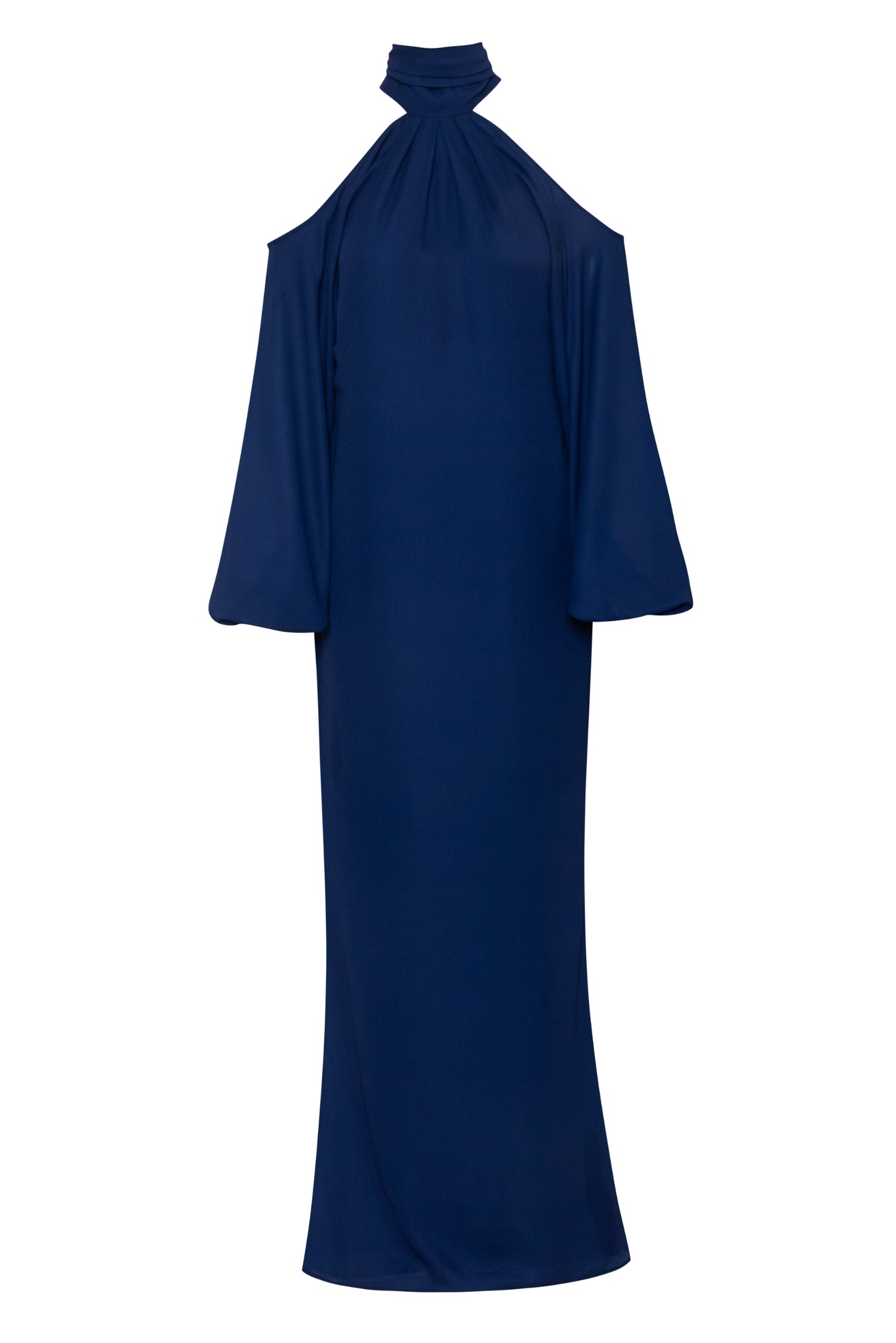 Biscay Maxi Dress Blue in Chiffon - Fall Winter 25 INTERNATIONAL BAOBAB Biscay Maxi Dress Blue in Chiffon - Fall Winter 25 INTERNATIONAL BAOBAB