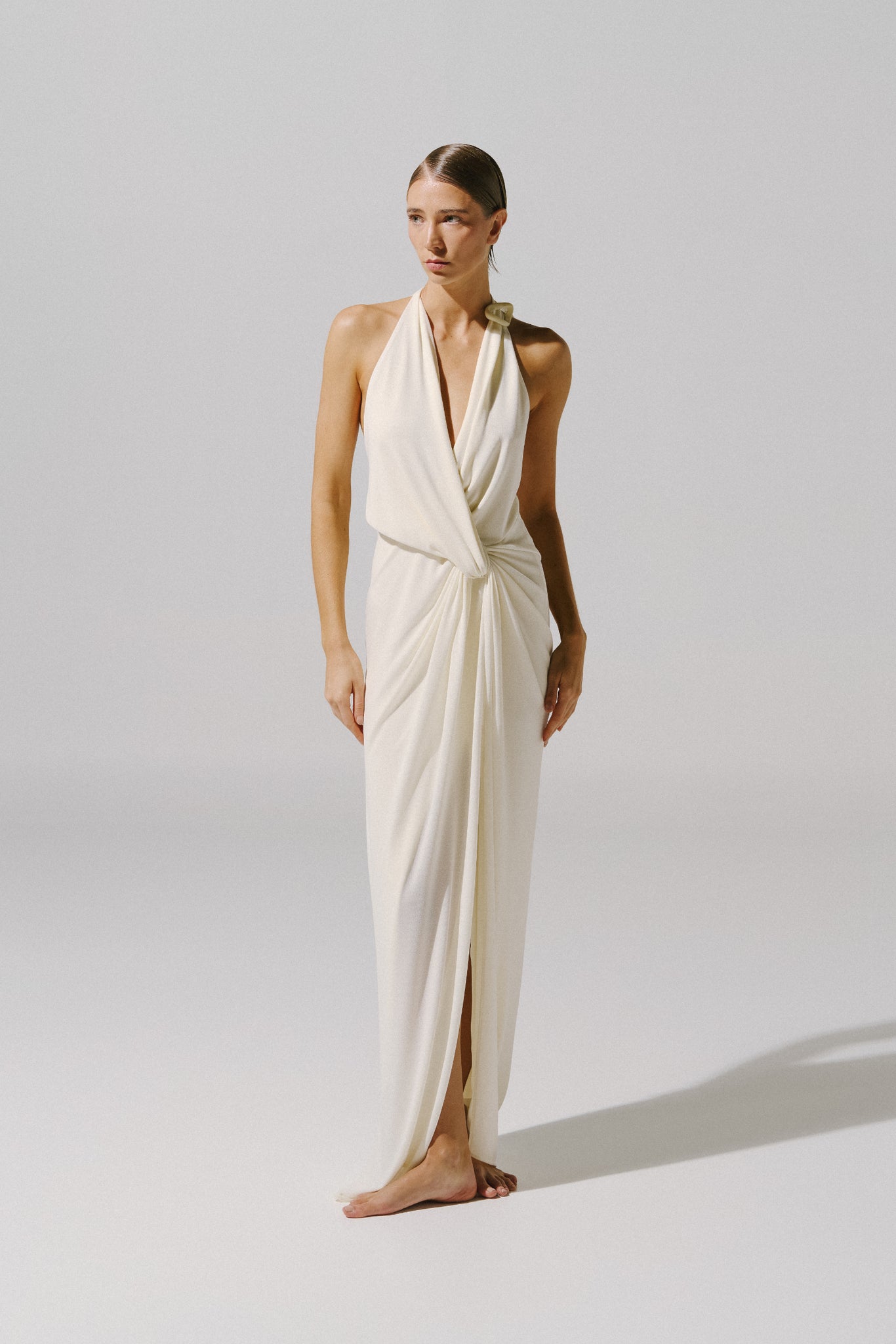 Liz Maxi Dress White in Jersey - Resort 26 INTERNATIONAL BAOBAB Liz Maxi Dress White in Jersey - Resort 26 INTERNATIONAL BAOBAB