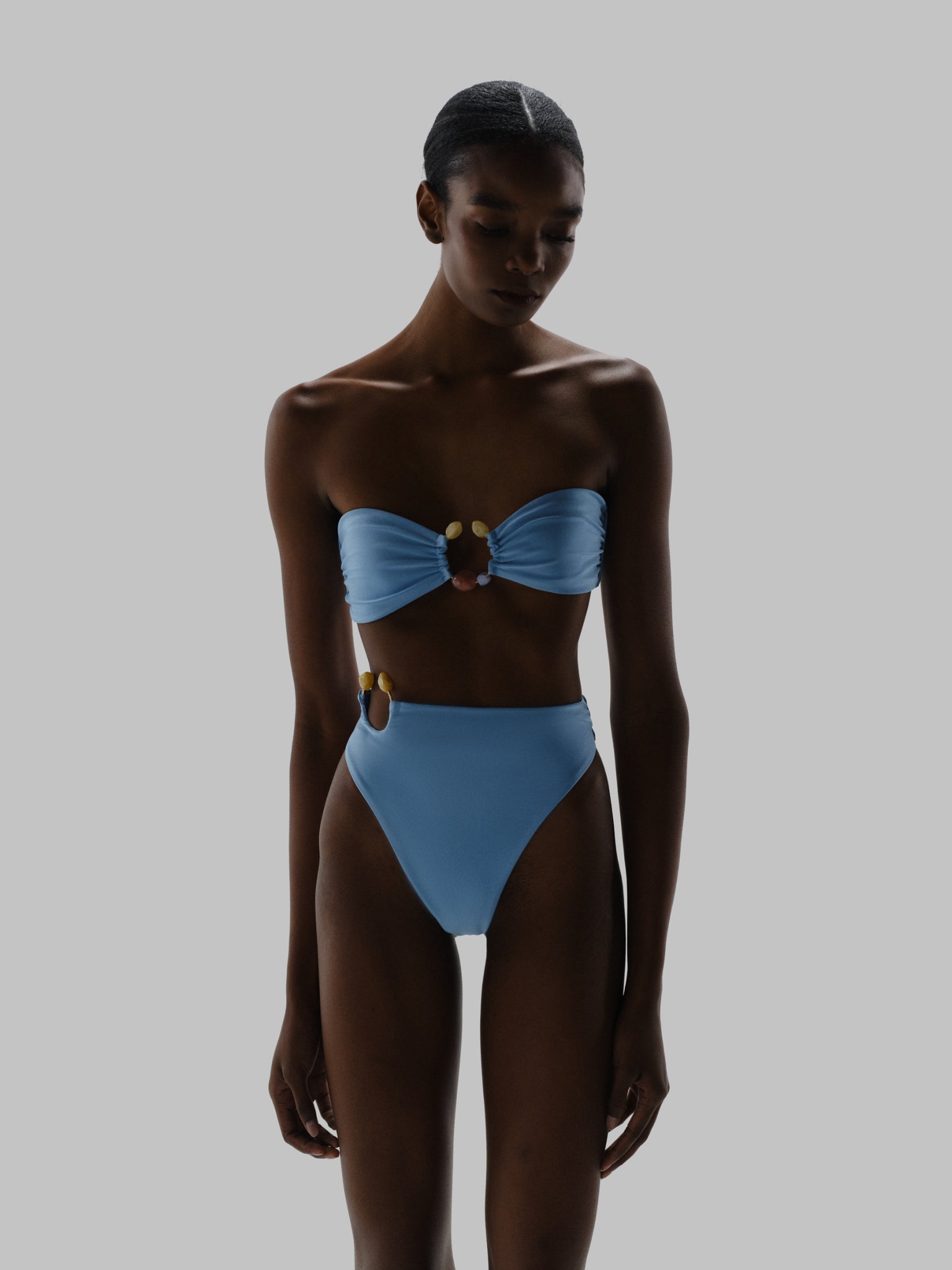 Nala Bikini Bottom Blue in Lycra - Spring Summer 26 Nala Bikini Bottom Blue in Lycra - Spring Summer 26