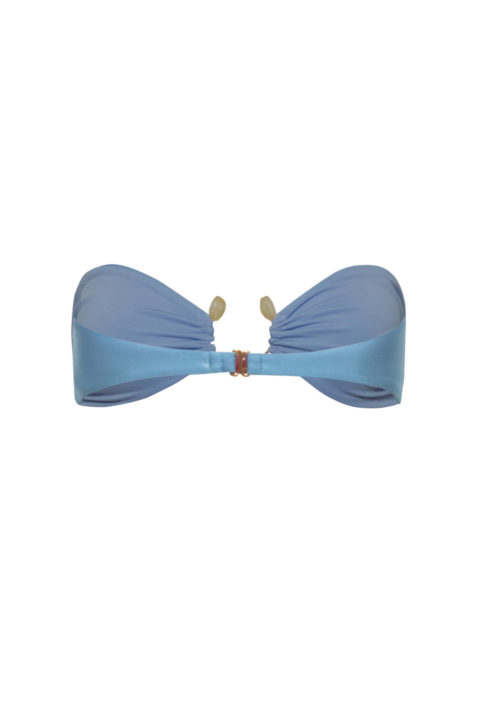 Nala Bikini Top Blue in Lycra - Spring Summer 26 – INTERNATIONAL