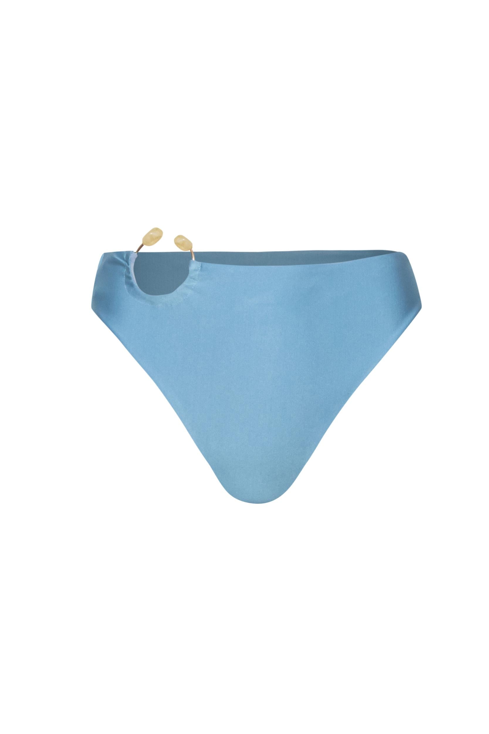 Nala Bikini Bottom Blue in Lycra - Spring Summer 26
