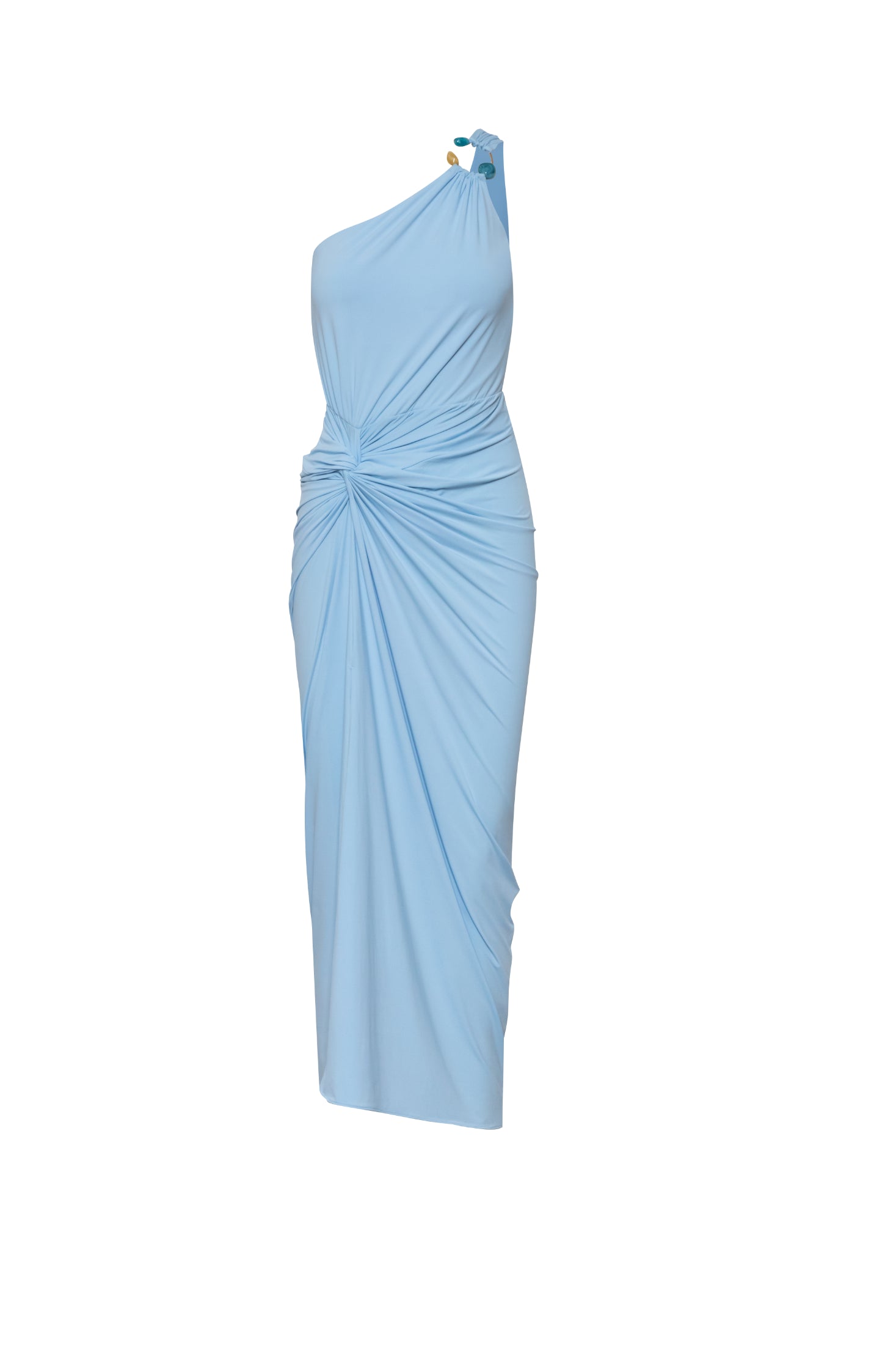 blue canoe dress Striped Pocket Dress