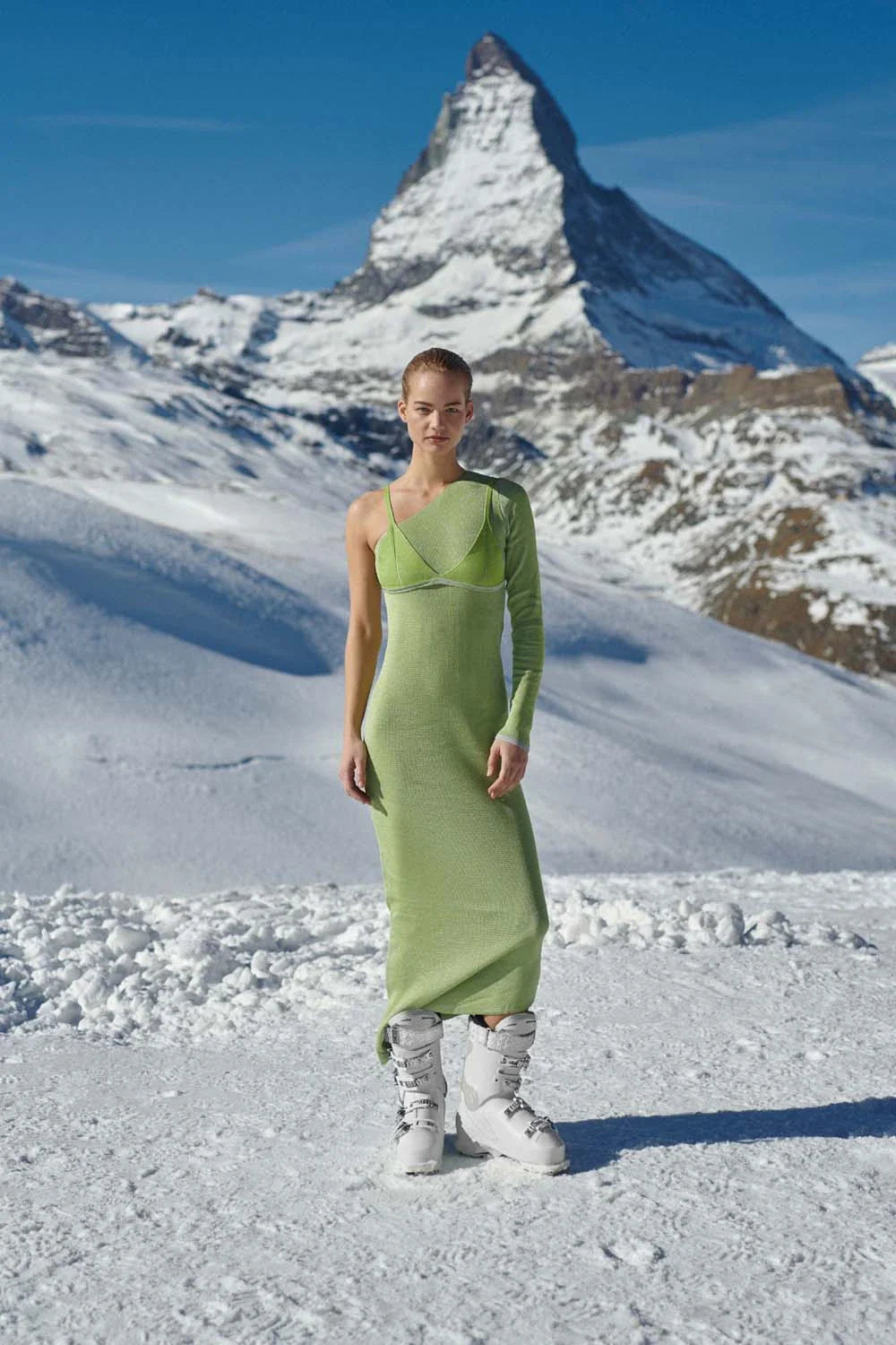 Amaro Midi Dress in Green - Fall Winter 23 INTERNATIONAL BAOBAB Amaro Midi Dress in Green - Fall Winter 23 INTERNATIONAL BAOBAB