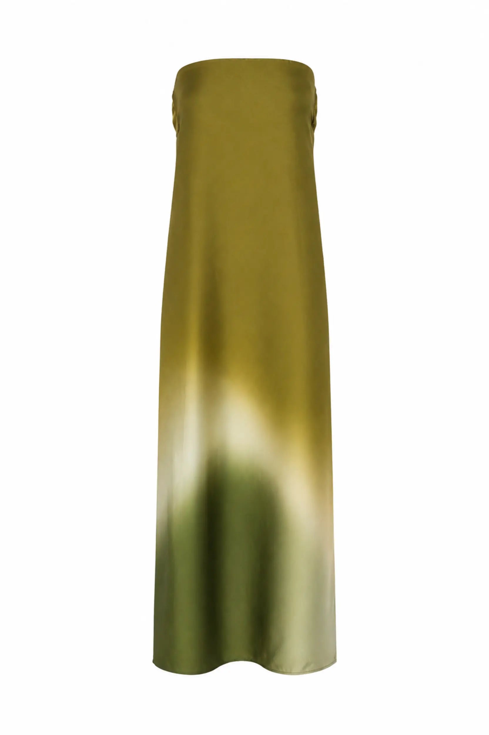 Lola Maxi Dress Green in Satin - High Summer 26 INTERNATIONAL BAOBAB Lola Maxi Dress Green in Satin - High Summer 26 INTERNATIONAL BAOBAB