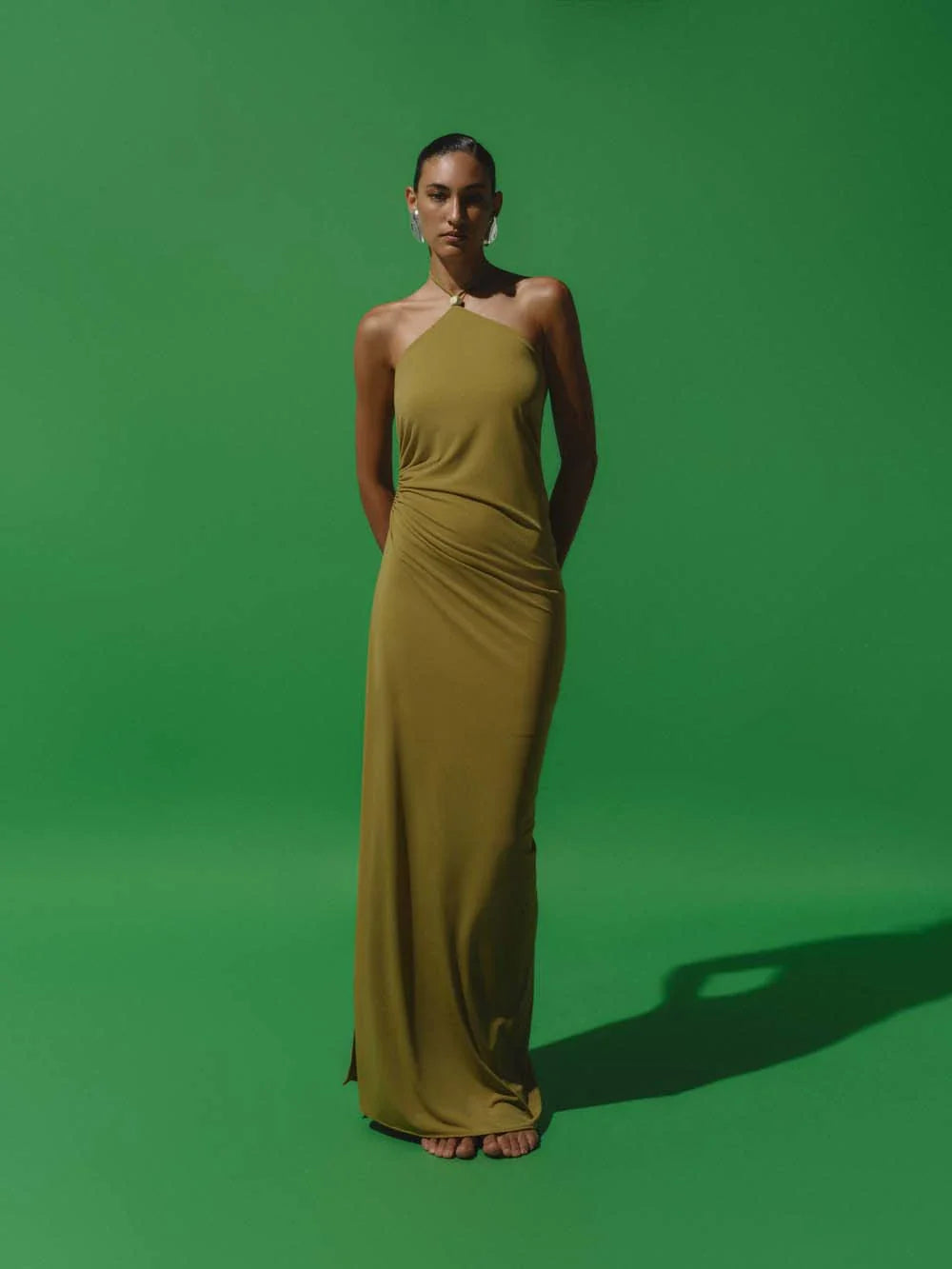 Blake Maxi Dress Green in Jersey - High Summer 25 INTERNATIONAL BAOBAB Blake Maxi Dress Green in Jersey - High Summer 25 INTERNATIONAL BAOBAB