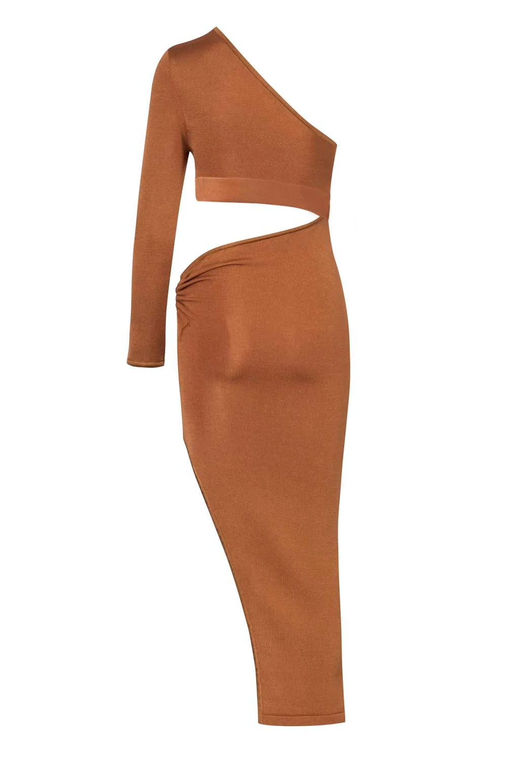 Catira Midi Dress Brown in Knit Fabric - Fall Winter 24 INTERNATIONAL BAOBAB Catira Midi Dress Brown in Knit Fabric - Fall Winter 24 INTERNATIONAL BAOBAB
