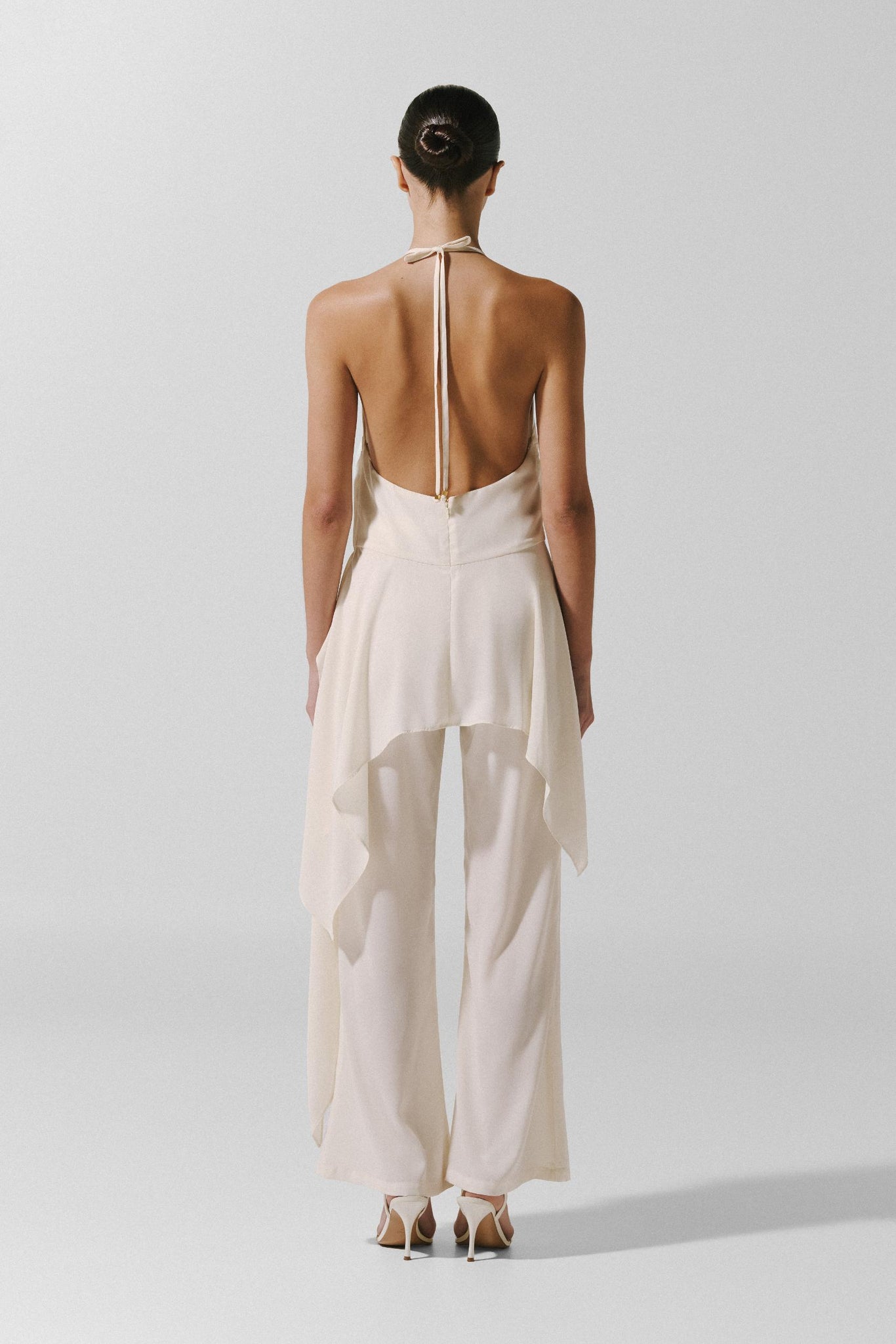 Lorenza Top White in Chiffon - Spring Summer 26 INTERNATIONAL BAOBAB Lorenza Top White in Chiffon - Spring Summer 26 INTERNATIONAL BAOBAB
