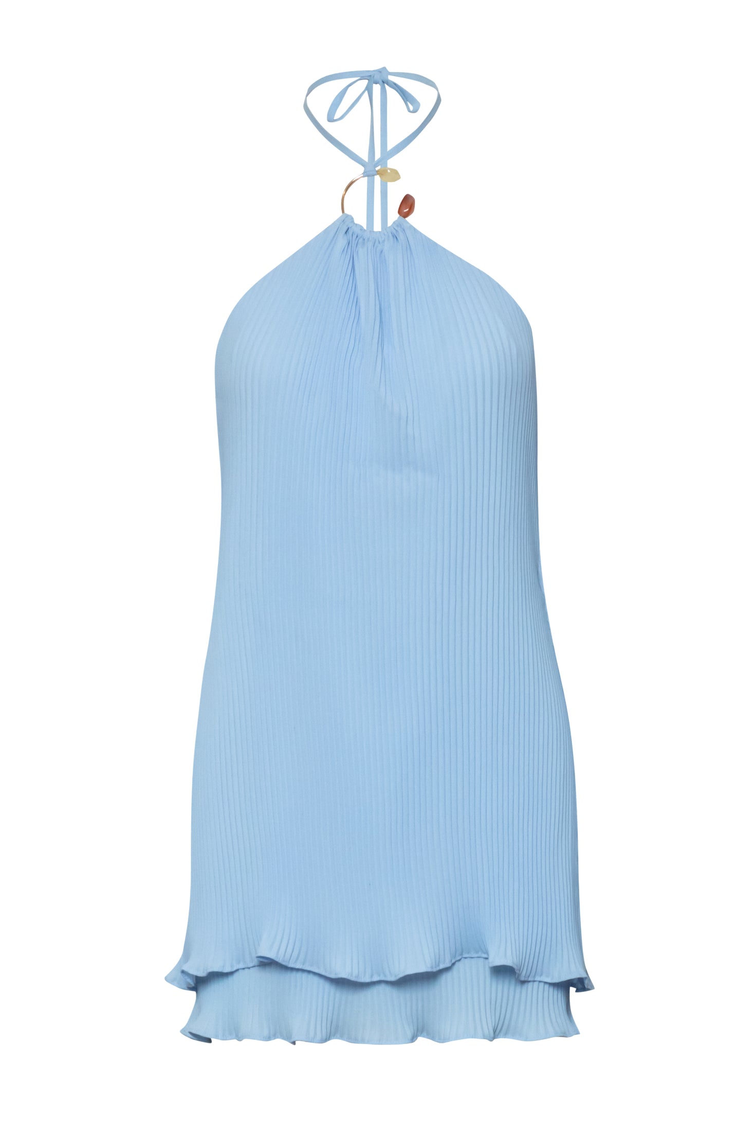 Coco Mini Dress Blue in Chiffon