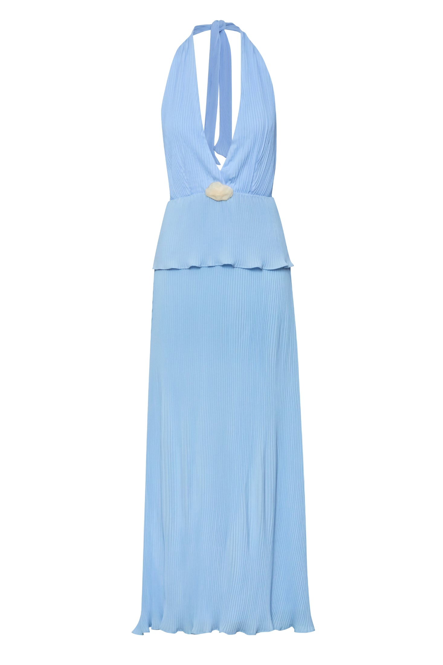 Merida Maxi Dress Blue in Chiffon - Spring Summer 26 INTERNATIONAL BAOBAB Merida Maxi Dress Blue in Chiffon - Spring Summer 26 INTERNATIONAL BAOBAB