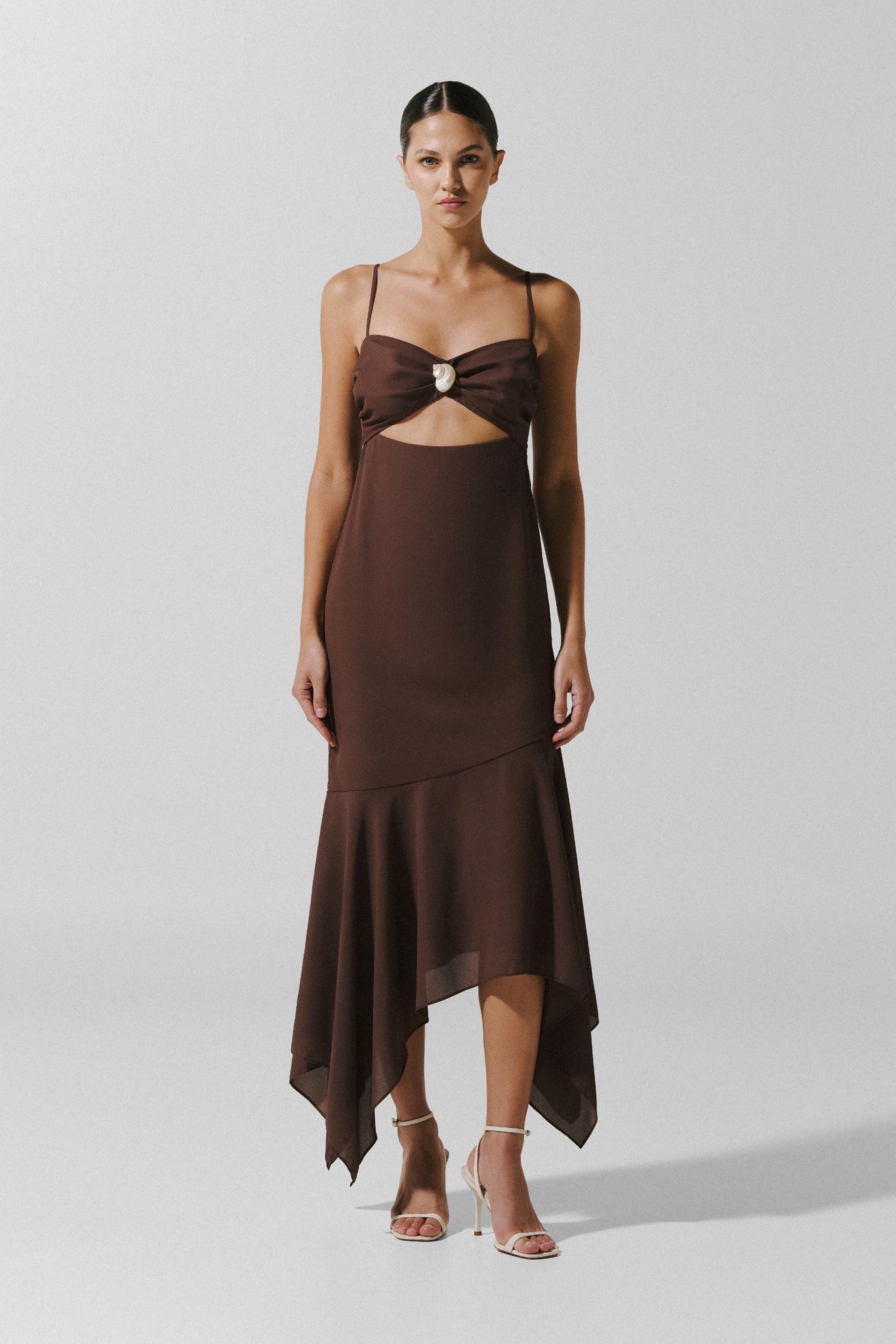 Baobab Josefina Maxi Dress in Brown