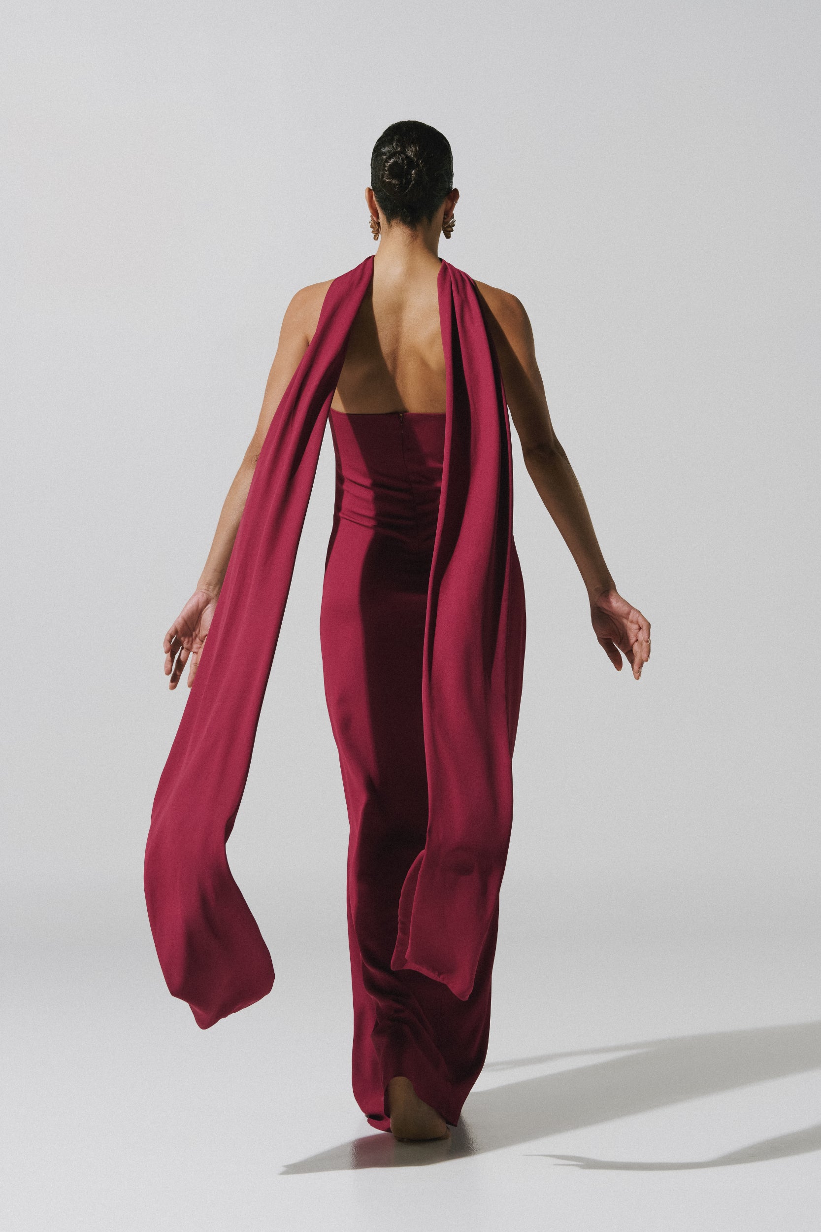 Athena Maxi Dress Red in Chiffon - Resort 26 INTERNATIONAL BAOBAB Athena Maxi Dress Red in Chiffon - Resort 26 INTERNATIONAL BAOBAB