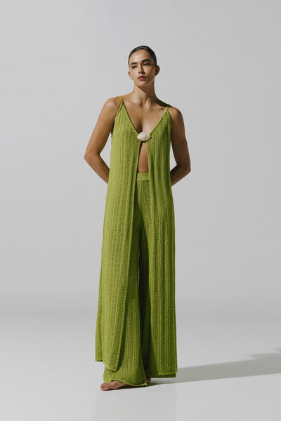 Clarissa Top Green in Knit Fabric - Resort 26 – INTERNATIONAL BAOBAB