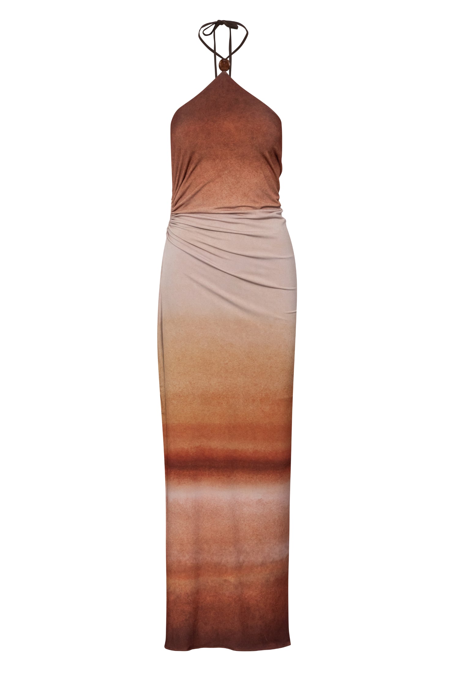 Blake Maxi Dress Brown in Jersey - Spring Summer 26 INTERNATIONAL BAOBAB Blake Maxi Dress Brown in Jersey - Spring Summer 26 INTERNATIONAL BAOBAB