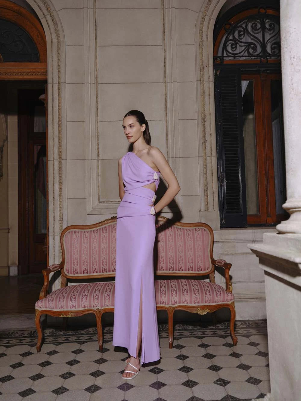 Cassis Maxi Dress Purple in Chiffon - Spring Summer 25 INTERNATIONAL BAOBAB Cassis Maxi Dress Purple in Chiffon - Spring Summer 25 INTERNATIONAL BAOBAB