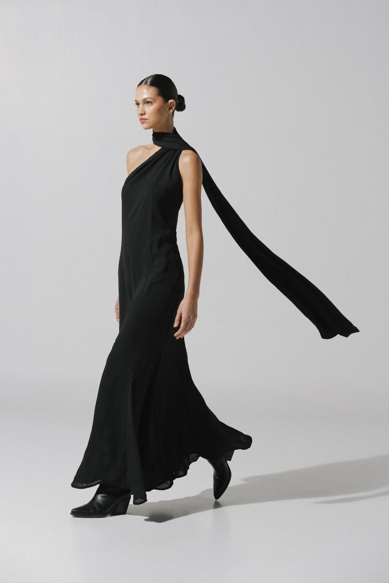 Ari Maxi Dress Black in Chiffon - Fall Winter 25 INTERNATIONAL BAOBAB Ari Maxi Dress Black in Chiffon - Fall Winter 25 INTERNATIONAL BAOBAB