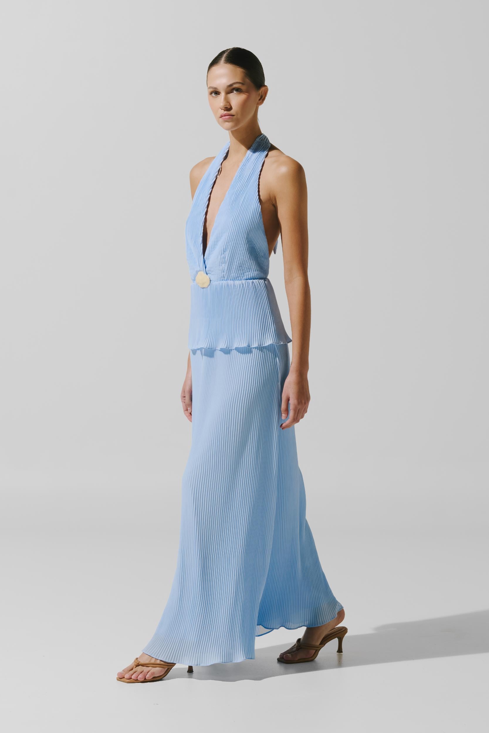 runway pretoria maxi dress in blue Rent Runaway The Label Blue Pretoria Maxi Dress
