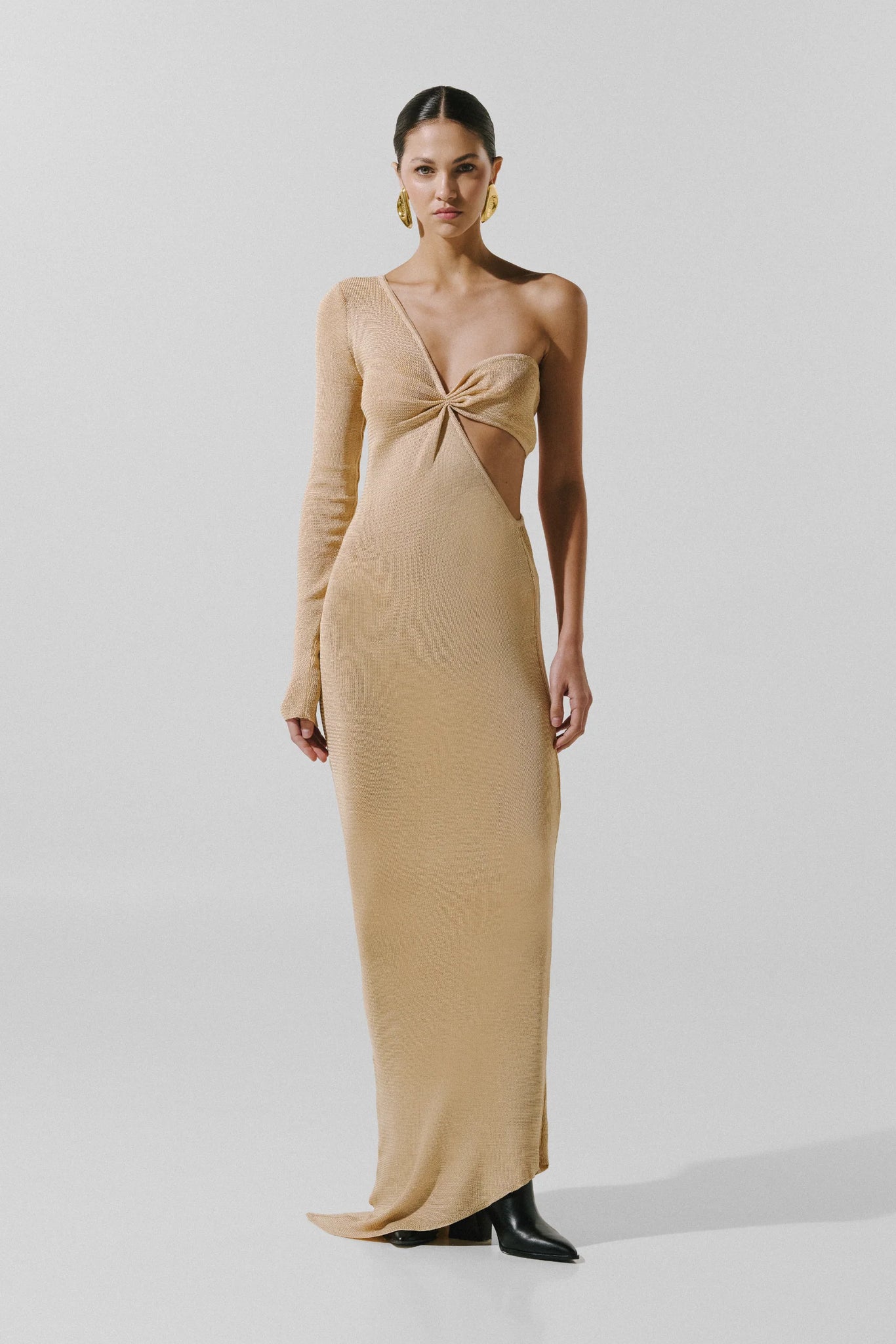 Lu Maxi Dress in Beige - Fall Winter 23 INTERNATIONAL BAOBAB Lu Maxi Dress in Beige - Fall Winter 23 INTERNATIONAL BAOBAB