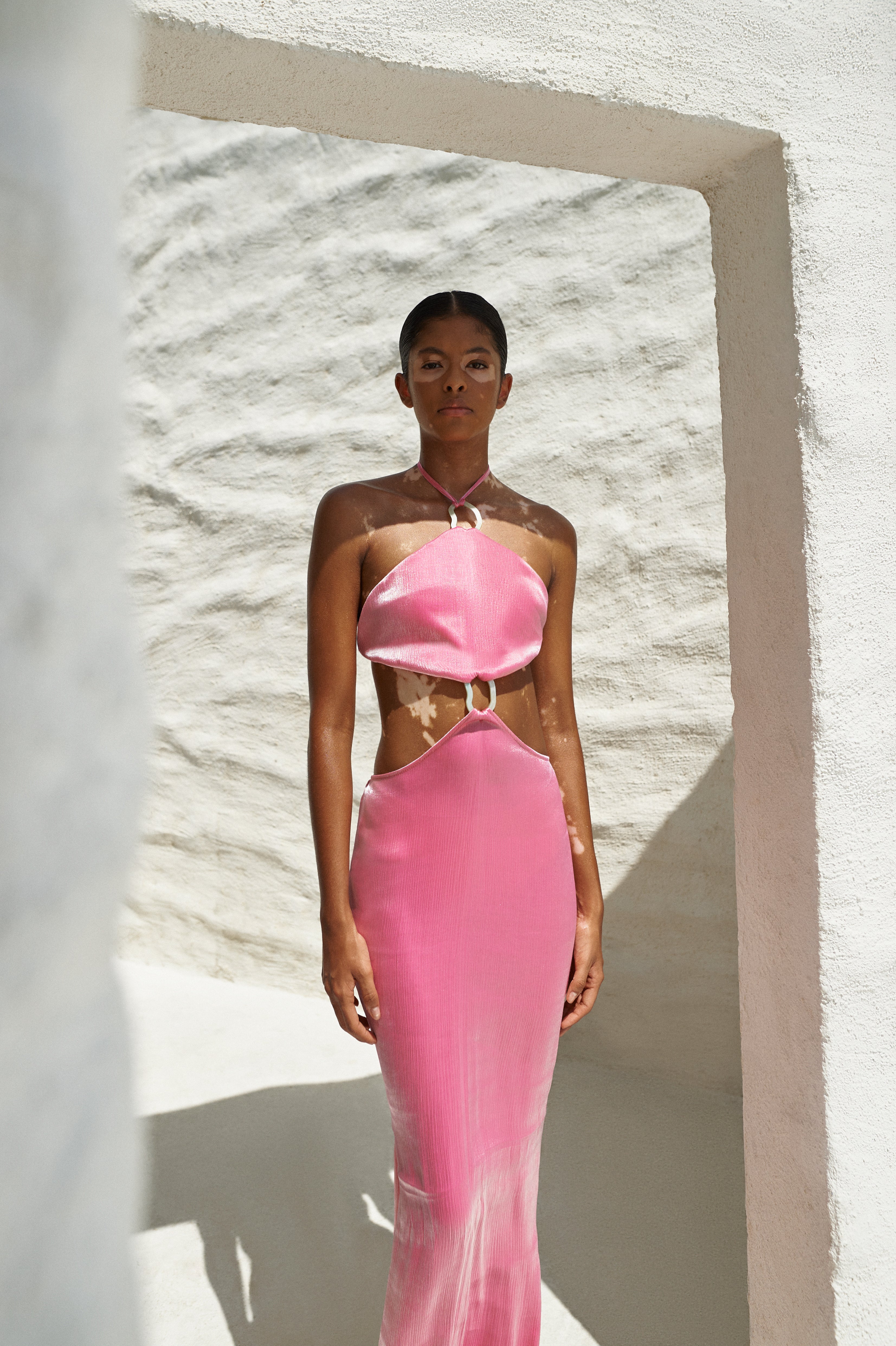 baobab kira maxi dress in Pink Color:Navy as Pics Simple Elegant Satin Minimal bachelorette dresses With its glossy fabric