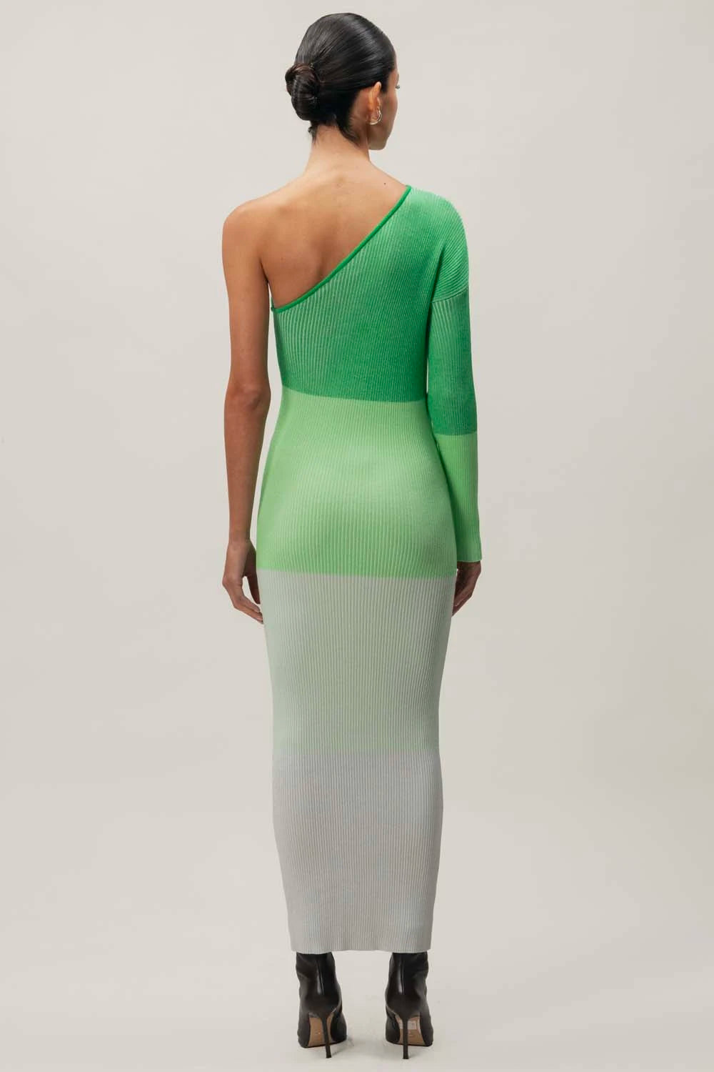 Leaves Maxi Dress in Green - Fall Winter 24 XL / pistachio-cream Leaves Maxi Dress in Green - Fall Winter 24 XL / pistachio-cream