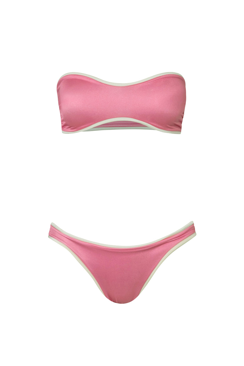 Bikini tiro bajo rosado